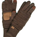 Metallic Brown CC Cozy Metallic Tech Screen Gloves