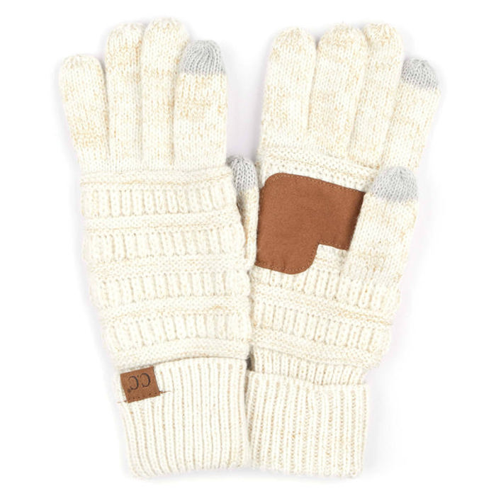 CC Cozy Metallic Tech Screen Gloves