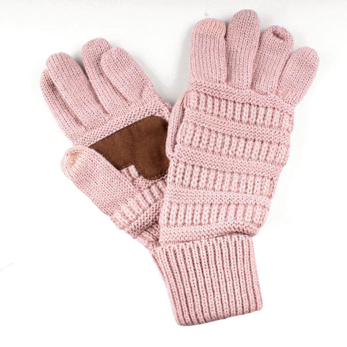 CC Cozy Metallic Tech Screen Gloves