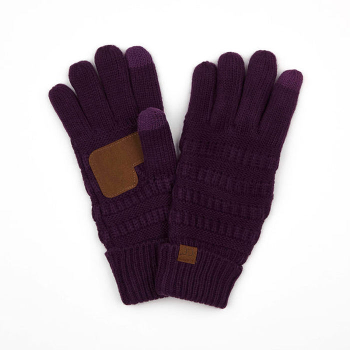 C.C® Fleece-Lined Touchscreen Gloves