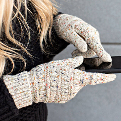 CC Cozy Confetti Tech Screen Touch Gloves