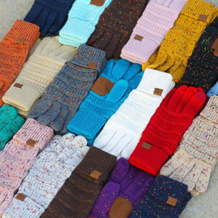 C.C® Cozy Confetti Tech Screen Touch Gloves