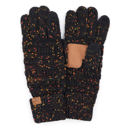 Black Confetti C.C® Cozy Confetti Tech Screen Touch Gloves