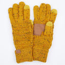 Mustard Confetti C.C® Cozy Confetti Tech Screen Touch Gloves