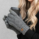  CC Cable Knit Fleece Lined Gloves