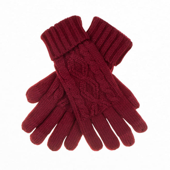 CC Cable Knit Fleece Lined Gloves