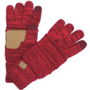 Burgundy (Two-Tone) #11 CC Brand Two-Toned Touchscreen Tech Phone Gloves Winter Accessories