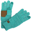 Turquoise (Two-Tone) #14 CC Brand Two-Toned Touchscreen Tech Phone Gloves Winter Accessories