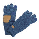 Blue/Denim (Two-Tone) #19 CC Brand Two-Toned Touchscreen Tech Phone Gloves Winter Accessories