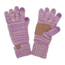 Lilac/Beige (Two-Tone) #20 CC Brand Two-Toned Touchscreen Tech Phone Gloves Winter Accessories