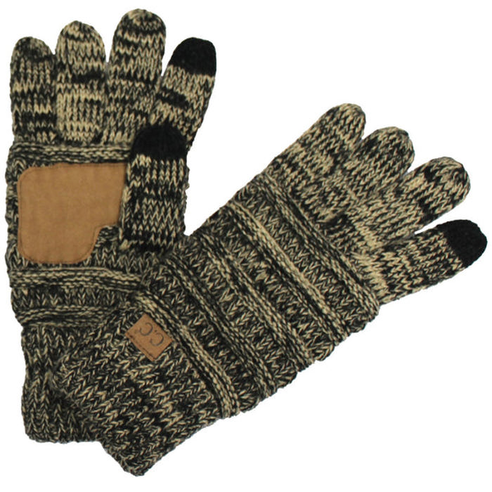 CC Brand Two-Toned Touchscreen Tech Phone Gloves Winter Accessories
