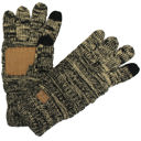 Black/Beige (Two-Tone) #22 CC Brand Two-Toned Touchscreen Tech Phone Gloves Winter Accessories