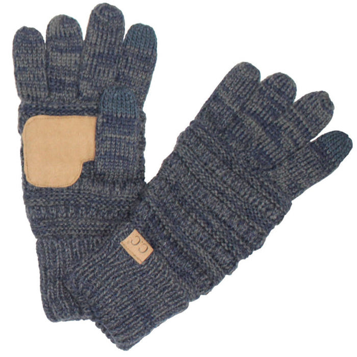 CC Brand Two-Toned Touchscreen Tech Phone Gloves Winter Accessories