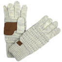 Light Grey (Two-Tone) #30 CC Brand Two-Toned Touchscreen Tech Phone Gloves Winter Accessories