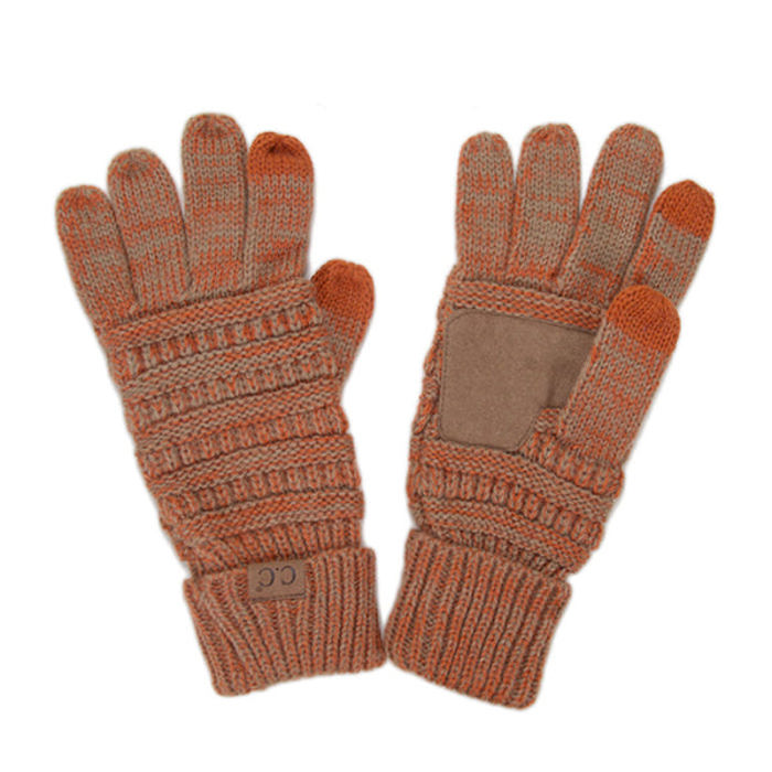 CC Brand Two-Toned Touchscreen Tech Phone Gloves Winter Accessories