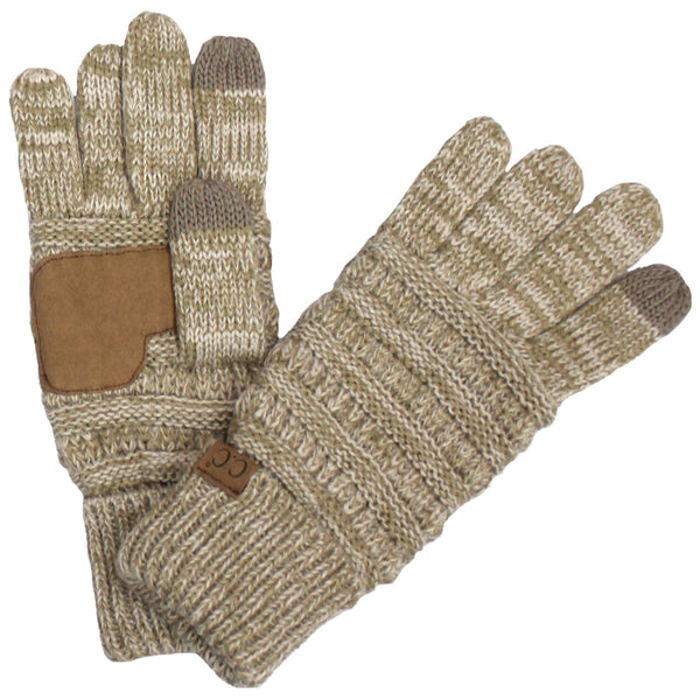 CC Brand Two-Toned Touchscreen Tech Phone Gloves Winter Accessories