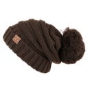 Brown CC Minimalist Slouch Beanies Hats