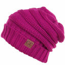 Hot Pink CC Minimalist Slouch Beanies Hats