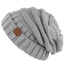 Natural Grey CC Minimalist Slouch Beanies Hats