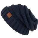 Navy CC Minimalist Slouch Beanies Hats