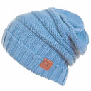 Pale Blue CC Minimalist Slouch Beanies Hats
