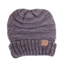 Dark Grey/Light Grey (Two-Tone) CC Minimalist Slouch Beanies Hats
