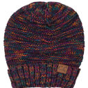 Multi (Two-Tone) CC Minimalist Slouch Beanies Hats