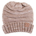 Taupe (Two-Tone) CC Minimalist Slouch Beanies Hats