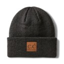 Dark Melange Grey C.C® Beanie Unisex Adventure Fashion Hats by Truly Contagious