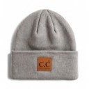Natural Grey C.C® Beanie Unisex Adventure Fashion Hats by Truly Contagious