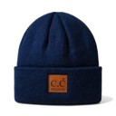 Navy C.C® Beanie Unisex Adventure Fashion Hats by Truly Contagious