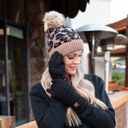 Ivory Leopard C.C® Beanie Soft Leopard Pom Hats, Women Teen Girls by Truly Contagious