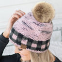  CC Fire Cozy Buffalo Plaid Beanie