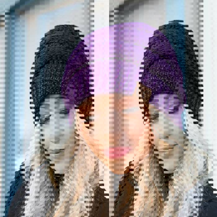 C.C® Beanie Cozy Metallic Cable Knit Skully Hats by Truly Contagious