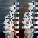 Beige | Youth - Adult C.C® Beanie Southwestern Pom Hats by Truly Contagious