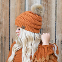  C.C® Beanie Cable-Knit Pom Accessories Hats for Gifts, Women, Teens Girls by Truly Contagious