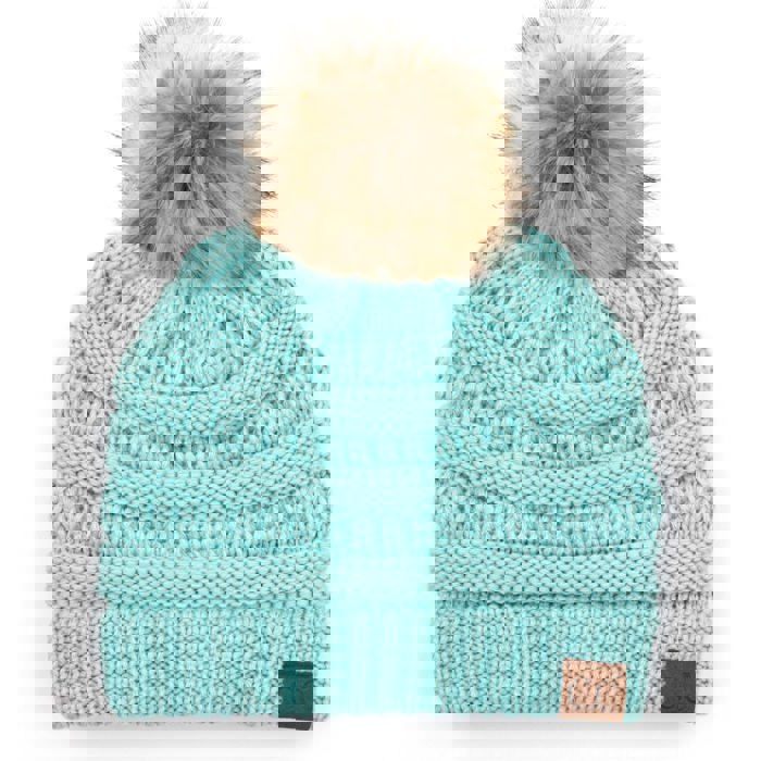 C.C® Beanie Cable-Knit Pom Accessories Hats for Gifts, Women, Teens Girls by Truly Contagious