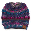Purple Mix C.C® Comfy Striped Beanie