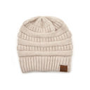 Beige CC Snuggly Soft Yarn Beanie