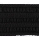 Black CC Lined Pony Head Band