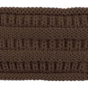 Brown CC Lined Pony Head Band