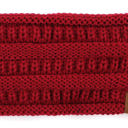 Burgundy CC Lined Pony Head Band