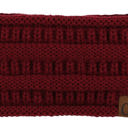 Maroon CC Lined Pony Head Band