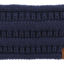 Navy CC Lined Pony Head Band