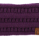 Purple CC Lined Pony Head Band