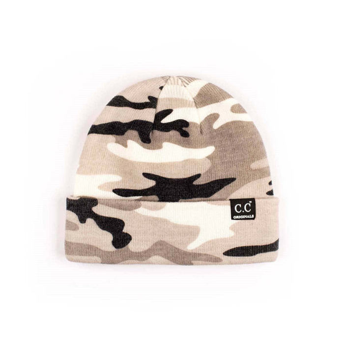 CC Camo Outdoor Adventure Fashion Trendy Print Beanies