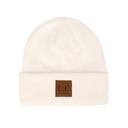 Heather White C.C® Beanie Heather Knit Basic