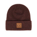 Heather Wine C.C® Beanie Heather Knit Basic