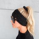  C.C® Non-Lined Women Head Wrap with Button for Glasses for Teacher or Mask for Healthcare Worker by Truly Contagious