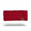 Red C.C® Non-Lined Women Head Wrap with Button for Glasses for Teacher or Mask for Healthcare Worker by Truly Contagious